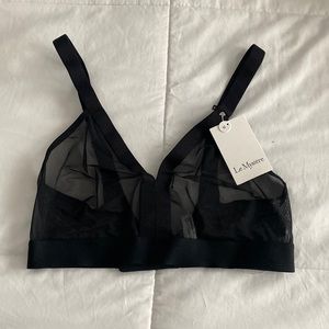 NWT Le Mystere Modern Mesh Unlined Bralette